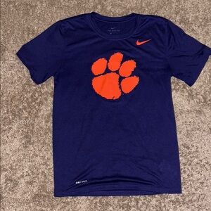 SOLD ON FB Nike Clemson purple and Orange drifit T-Shirt